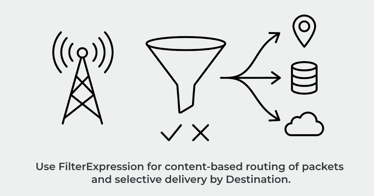 Packet filtering with FilterExpression on Proxylity UDP Gateway