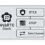 DTLS transport layer connecting UDP Gateway to client applications